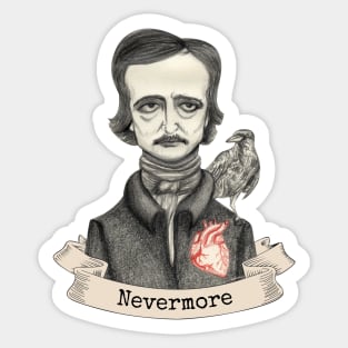 Edgar Allan Poe - Nevermore Sticker